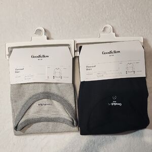 Goodfellow & Co Thermal Shirts - Light Gray and Black